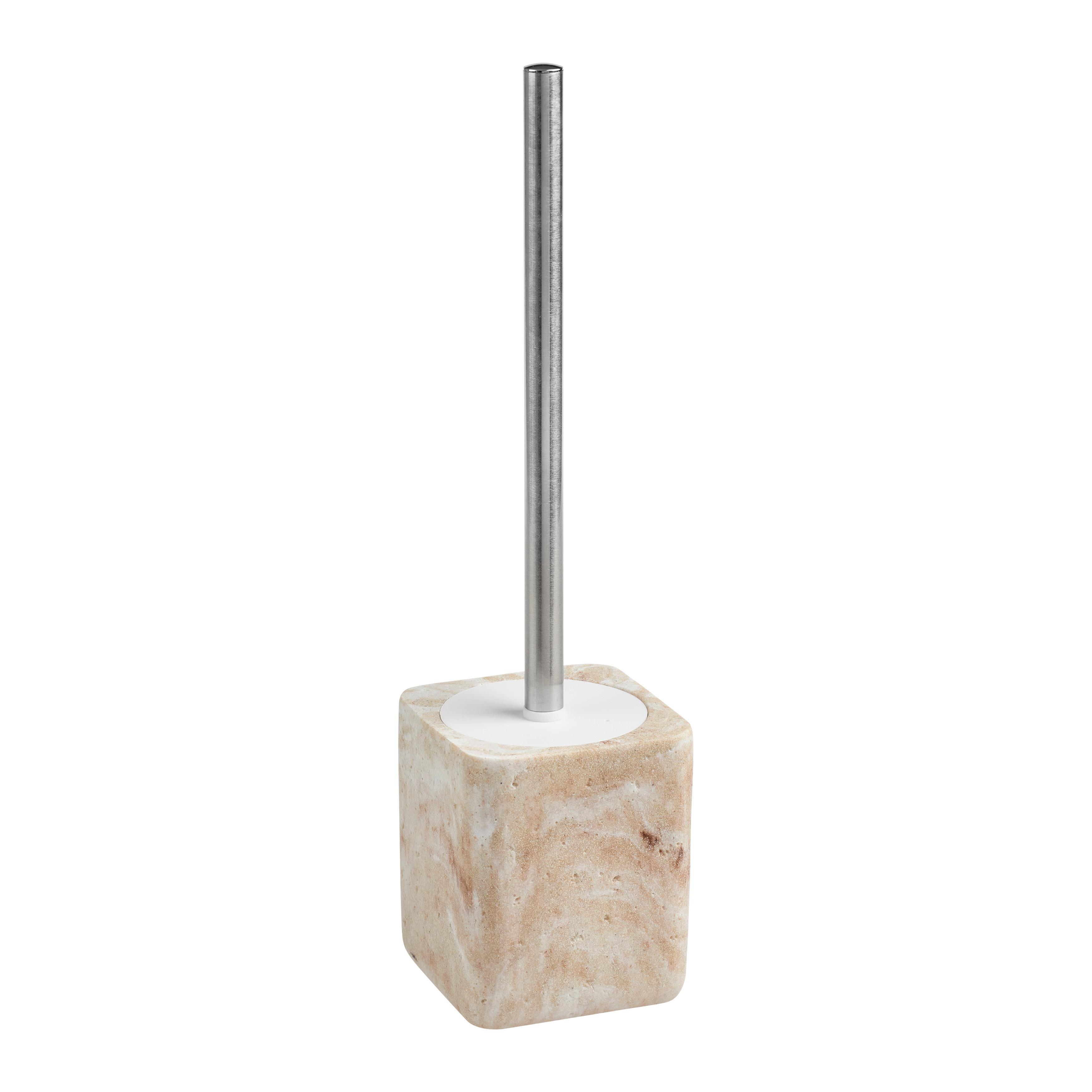 Wc Garnitura Sa Četkom Lux - boja nerđajućeg čelika/boja peska, Moderno, metal/plastika (10/10/38cm) - Mömax