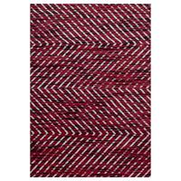 Webteppich Base Rot ca. 140x200cm - Rot, Design, Textil (140/200cm)