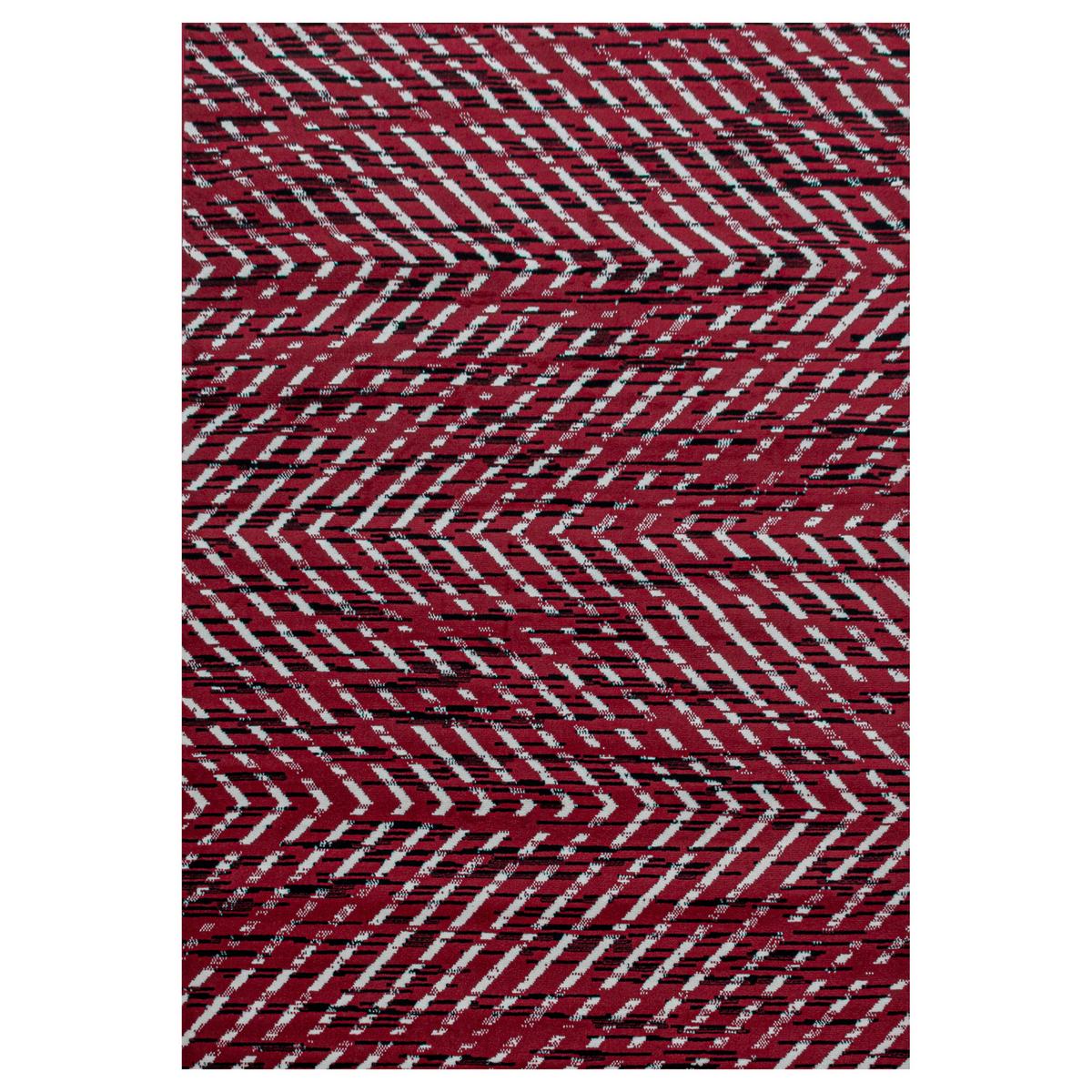 Webteppich Base Rot ca. 140x200cm - Rot, Design, Textil (140/200cm)