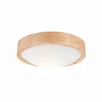 Deckenleuchte Anello Echtholz max. 15 Watt - Alteiche, Natur, Holz (27/27/8cm)
