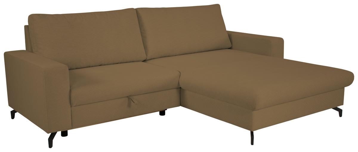 Kutna Garnitura Clara - svijetlo smeđa, Moderno, tekstil (240/177cm) - Modern Living