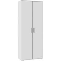 Mehrzweckschrank in Weiß - Alufarben/Weiß, MODERN, Holzwerkstoff/Kunststoff (70/179/34cm) - Mömax