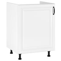 Konyhai Alsószekrény Michelle - fekete/fehér, Modern, faalapú anyag/fém (60/82/54cm)