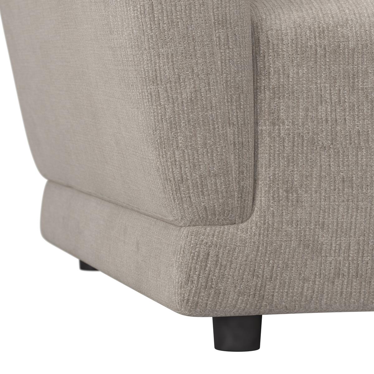 Kutna Garnitura Nicole - crna/sivo-bež, Moderno, tekstil/drvo (306/87/162cm) - Bessagi Home