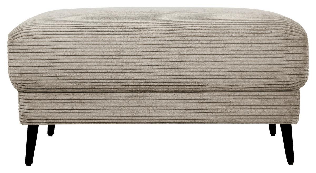 Hocker Cora Graubraun - Graubraun, MODERN, Textil/Metall (92/46/60cm) - Mömax