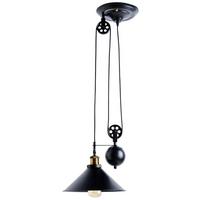 Viseča Svetilka Lenius - črna, Trendi, kovina (30/90-180cm) - Globo