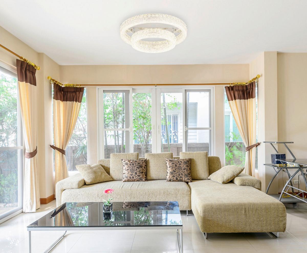 Led Stropna Svjetiljka Laurel - prozirno/boje kroma, Konvencionalno, staklo/metal (60/19,5cm) - Globo