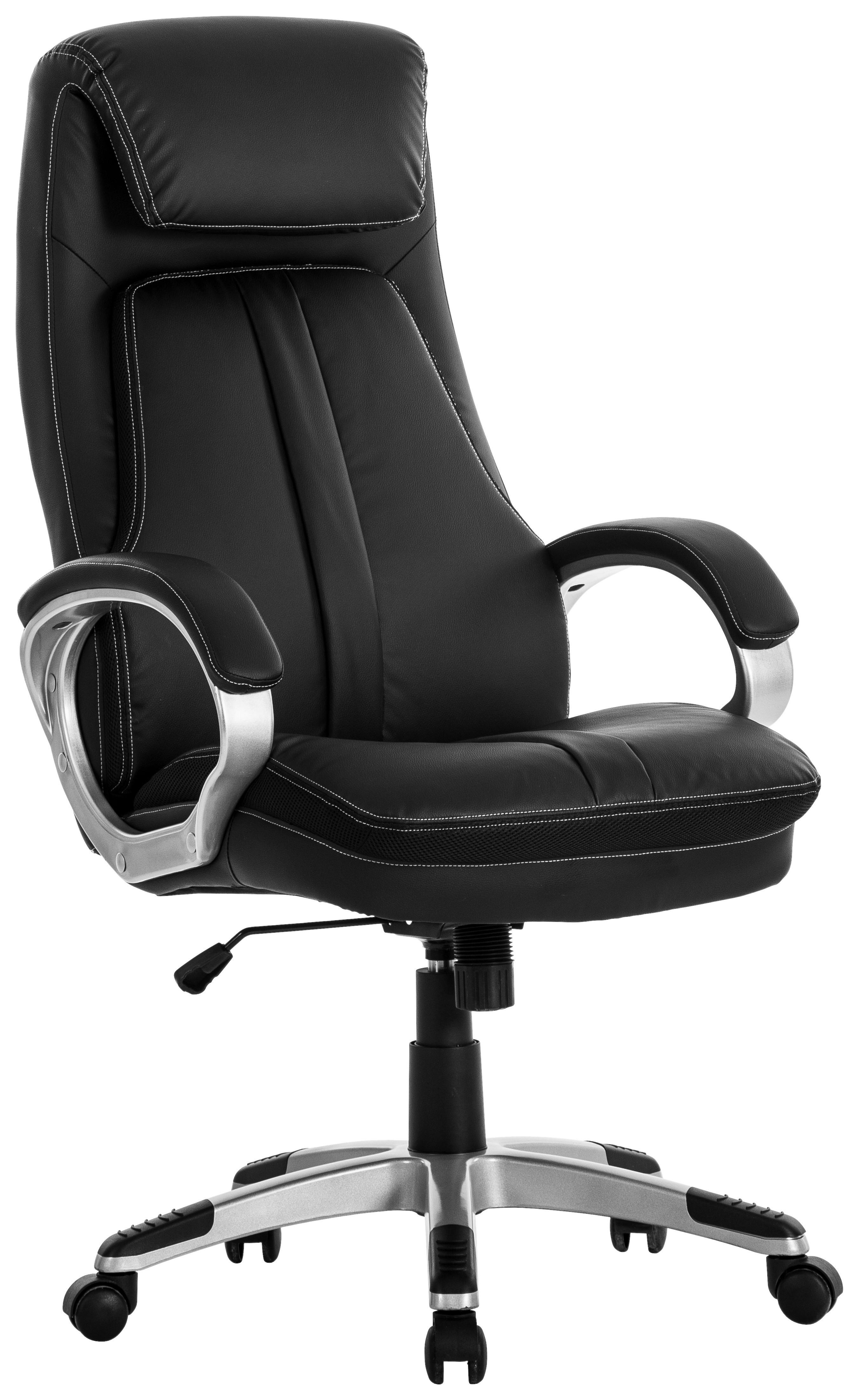 Uredska Stolica Graz - crna, Moderno, tekstil/plastika (68/124/79cm) - Modern Living