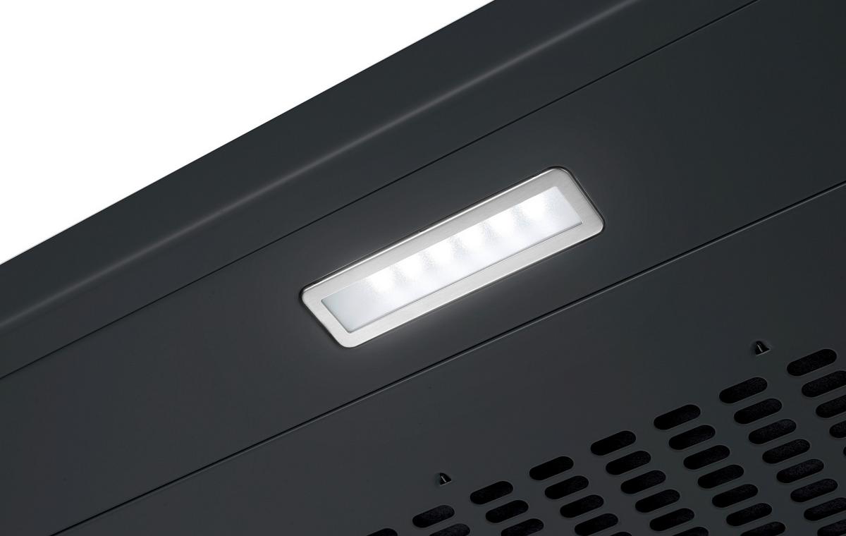 Dunstabzugshaube CH600SC-19 Schwarz - Schwarz, Trend, Metall (60/8/46,5cm) - Respekta