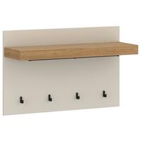 Panou cuier NAXXAR - cașmir/culoare lemn stejar, Trend, material pe bază de lemn (94,2/62/34,6cm) - Modern Living