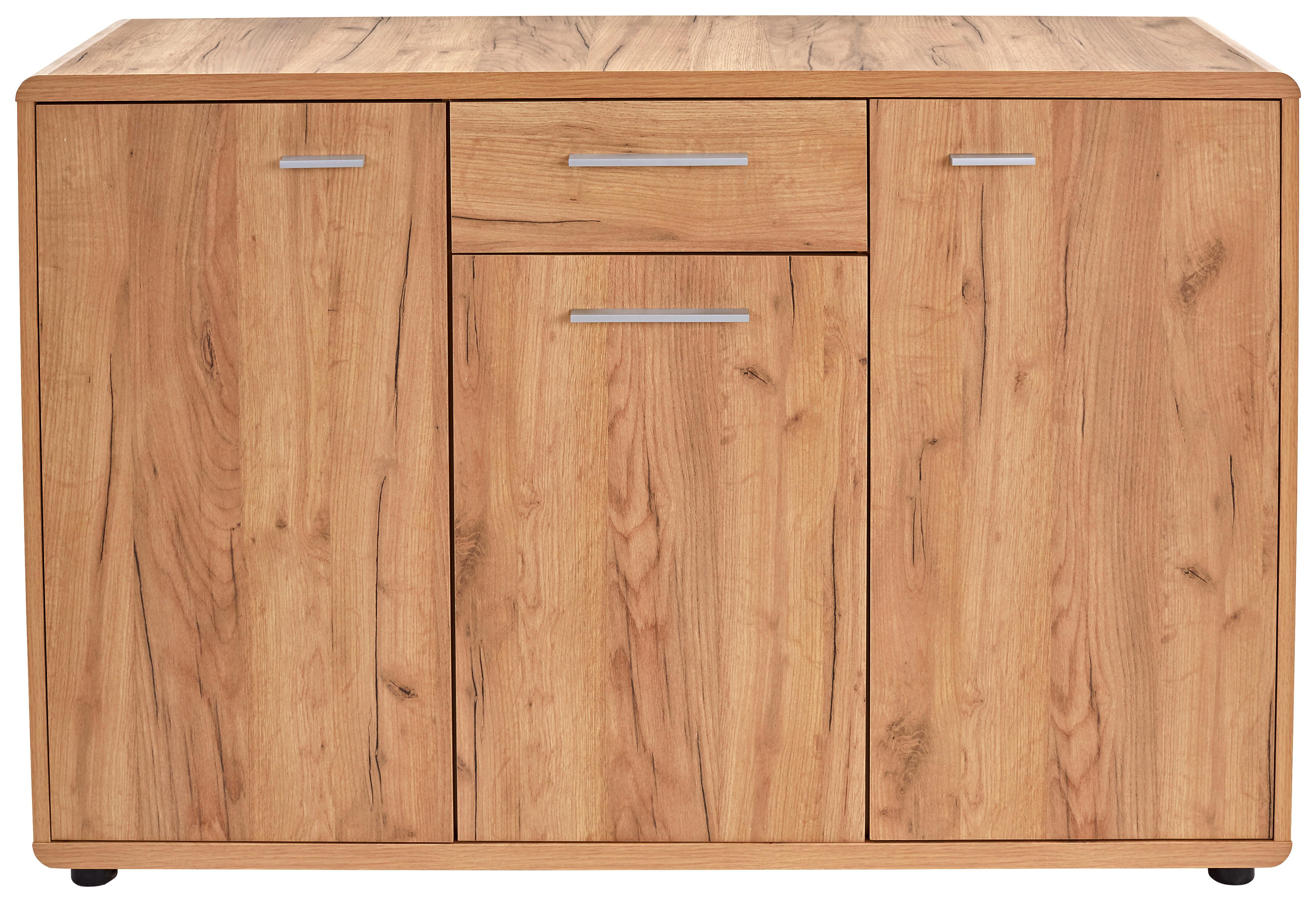 Comodă FONTANA - culoare lemn stejar, Modern, material pe bază de lemn (132/87/40cm) - Modern Living