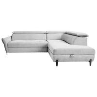 Kutna Garnitura Romeo - siva/crna, Moderno, tekstil/metal (257/76-95/207-212cm) - Modern Living