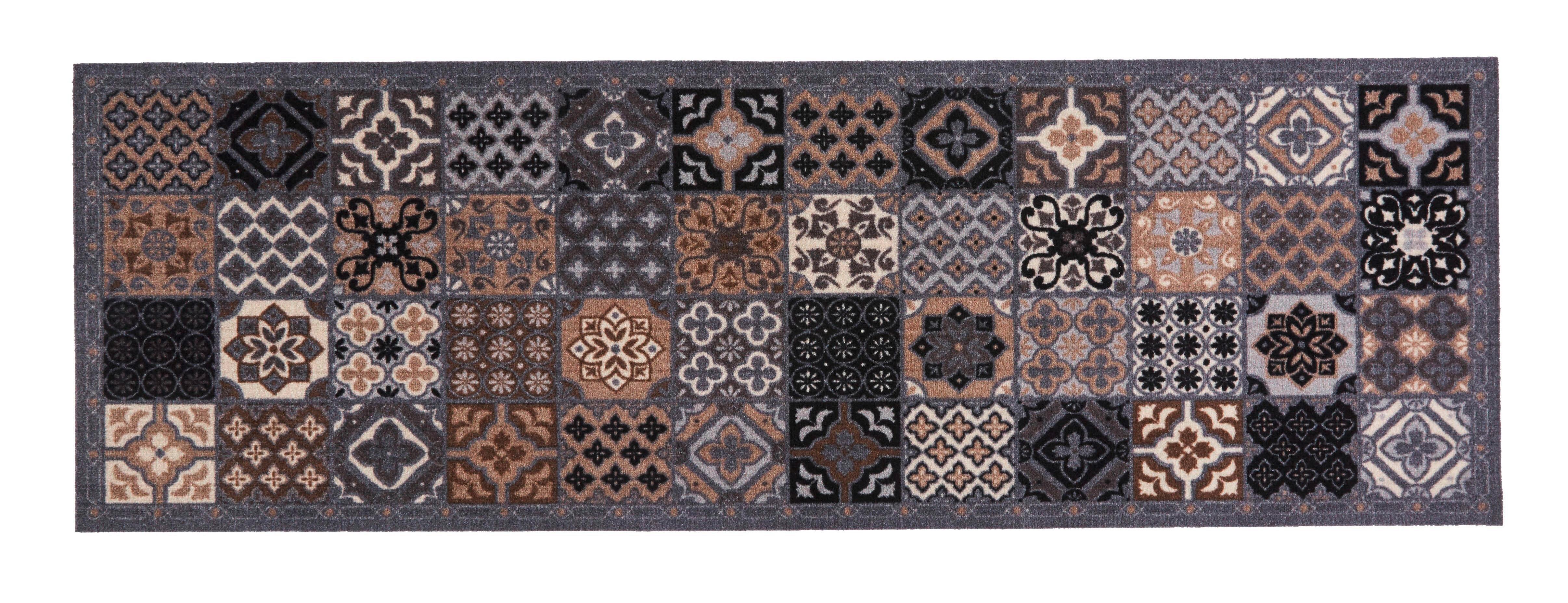 Fussmatte Dilara ca. 50x150cm - Beige/Grau, Modern, Textil (50/150cm) - Modern Living