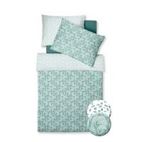 Ágyneműhuzat-garnitúra Nizza - mentazöld/fehér, textil (140/200cm)