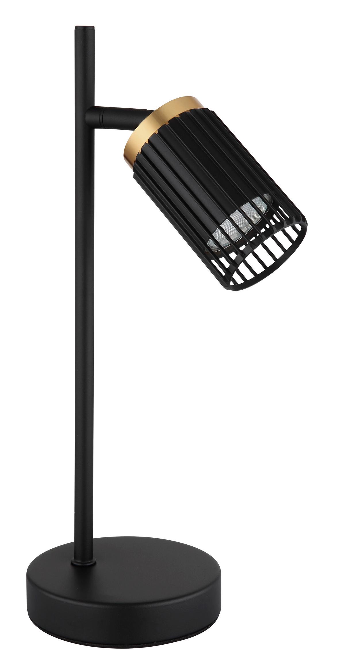 TISCHLEUCHTE 57906T KORBEN - Goldfarben/Schwarz, Design, Kunststoff/Metall (16,5/12/35cm) - Globo