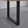MATBORD ELICIA - svart/ekfärgad, Modern, metall (180/90/76cm) - Bessagi Home