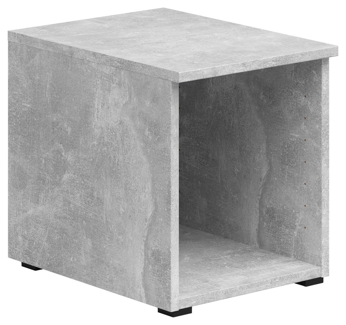 Regalaufsatz Multistauraum Betonoptik - Grau, Modern, Holzwerkstoff (30/35/40cm)