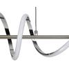 LED-HÄNGLAMPA LINA - kromfärg/nickelfärgad, Modern, metall/plast (80/20/120cm) - Mömax