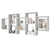 Stenski Regal Trio, Bela - bela, Basics, leseni material (160,8/65/18cm) - P & B