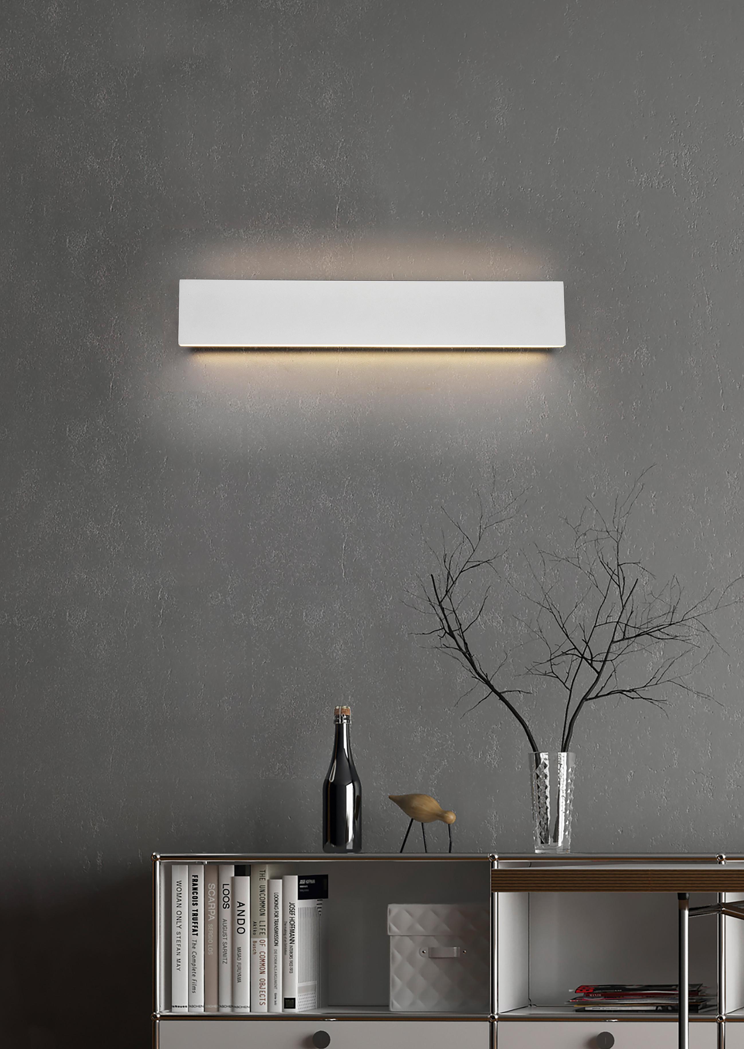 KINKIET LED 225174731 CONCHA - biały, Basics, tworzywo sztuczne/metal (47/8/4,5cm) - Trio Leuchten