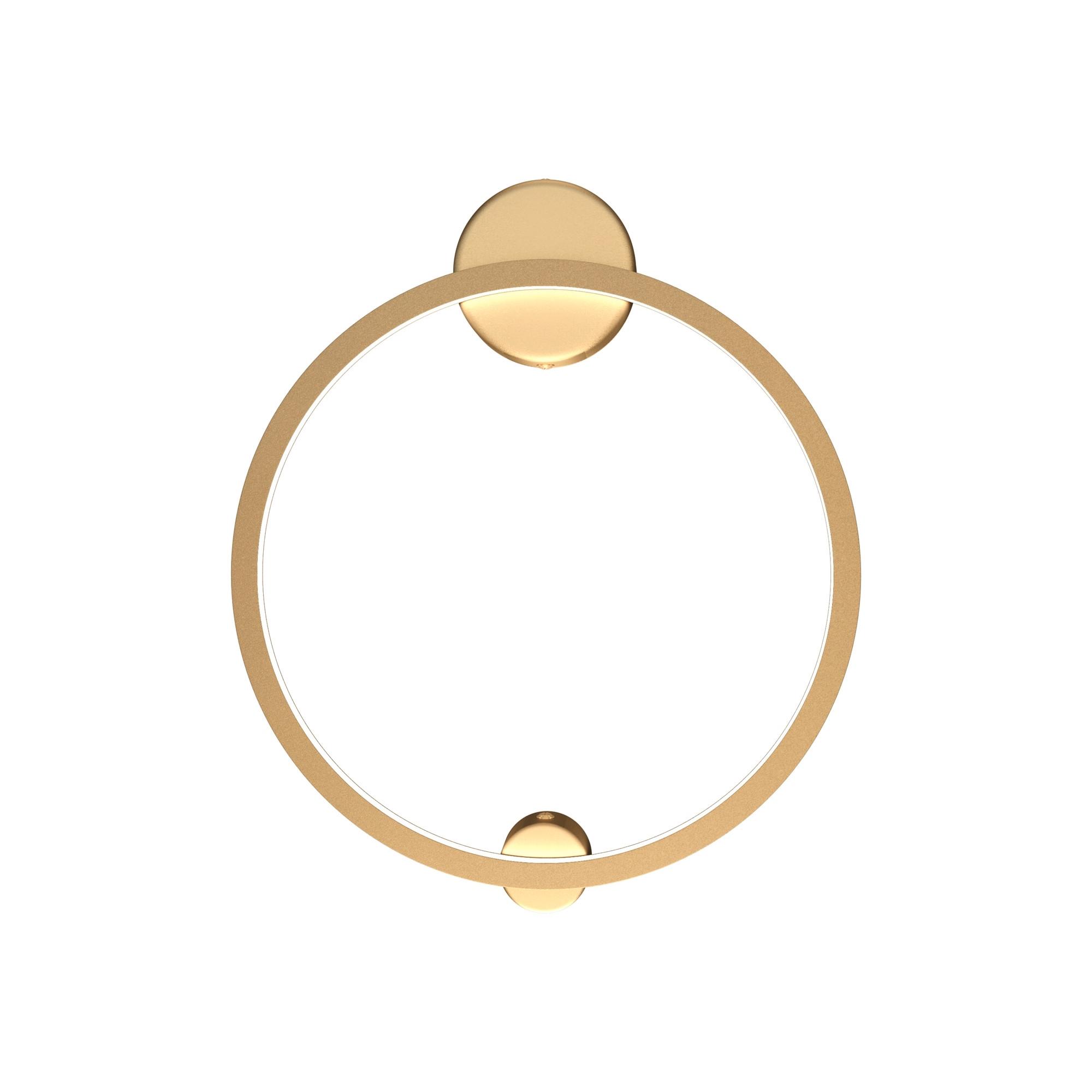 WANDLEUCHTE HALO - Messingfarben, Trend, Metall (40/40/5cm) - MAYTONI