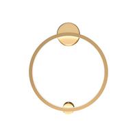 WANDLEUCHTE HALO - Messingfarben, Trend, Metall (40/40/5cm) - MAYTONI