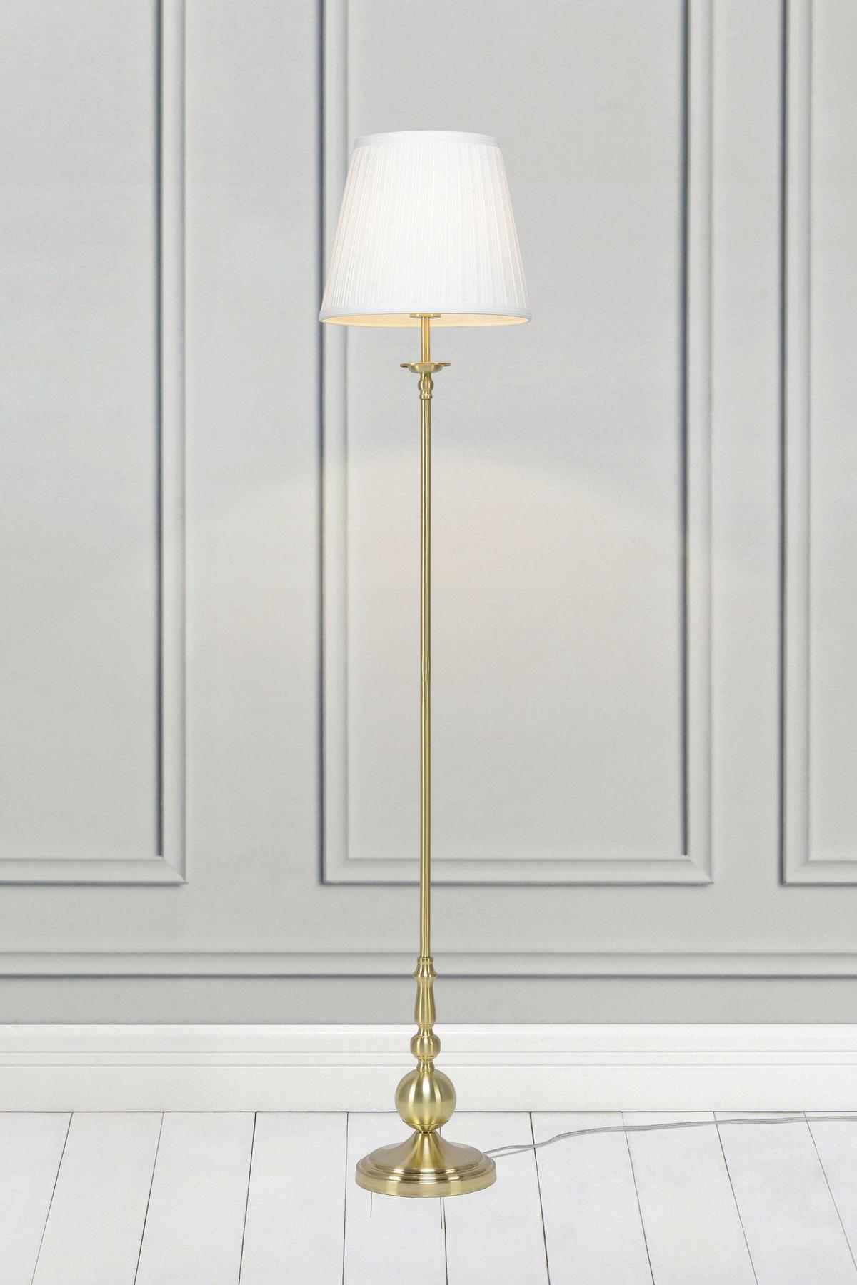 Stehleuchte Imperia Messingfarben max. 40 Watt - Messingfarben, Basics, Metall (30/30/149cm) - Markslöjd