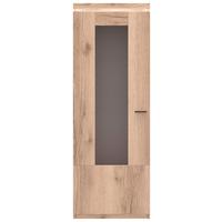 Vitrina Vancouver, Z Osvetlitvijo - barve hrasta/antracit, Moderno, kovina/steklo (70/198/38cm) - Mömax