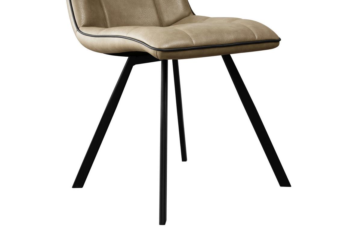 Stolica Bond - cappuccino/crna, Basics, drvo/metal (47/86/61cm) - Mömax