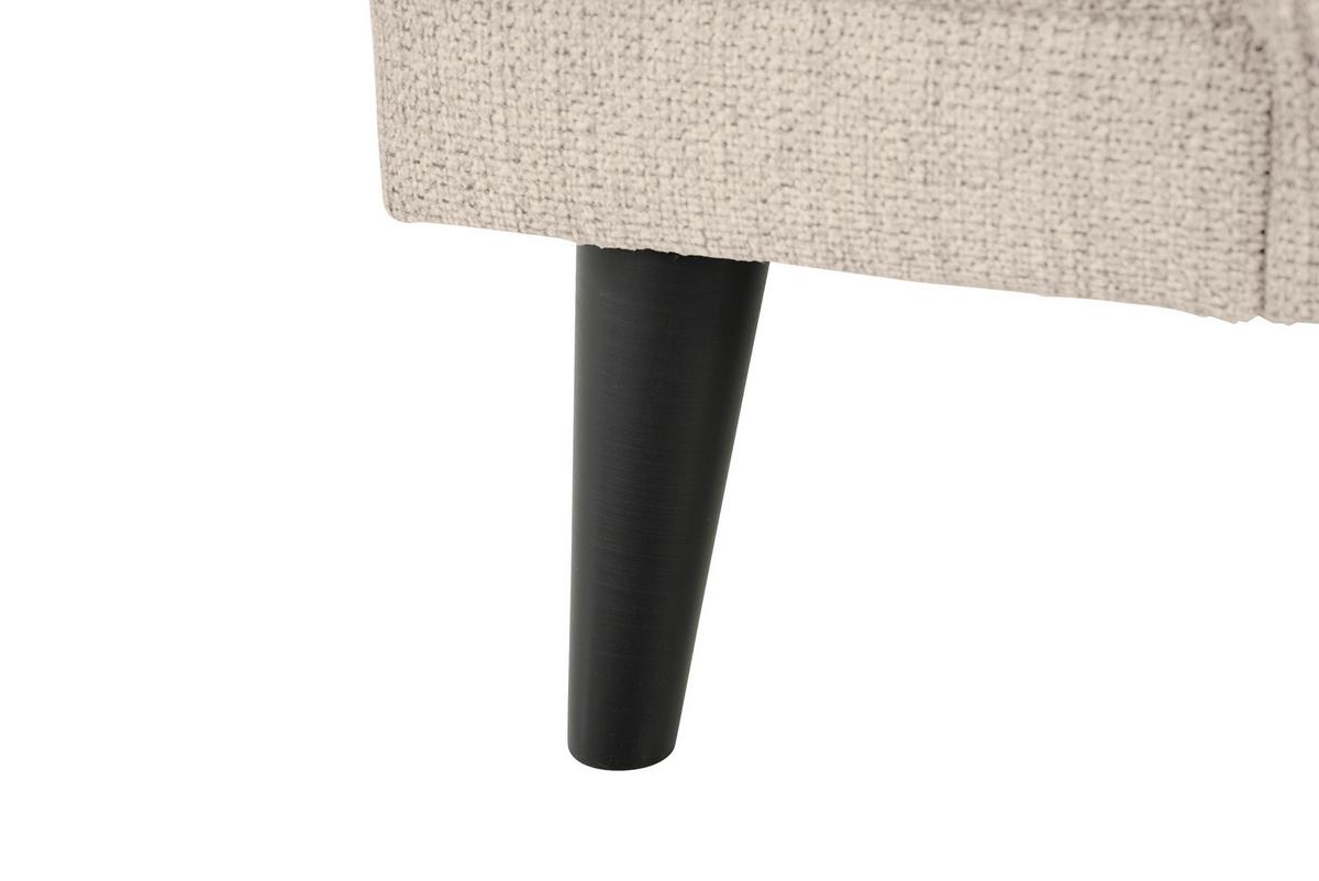 SOFA TRZYOSOBOWA OSLO_LZ - beżowy/czarny, Design, tkanina/drewno (218/77/93cm) - MID.YOU