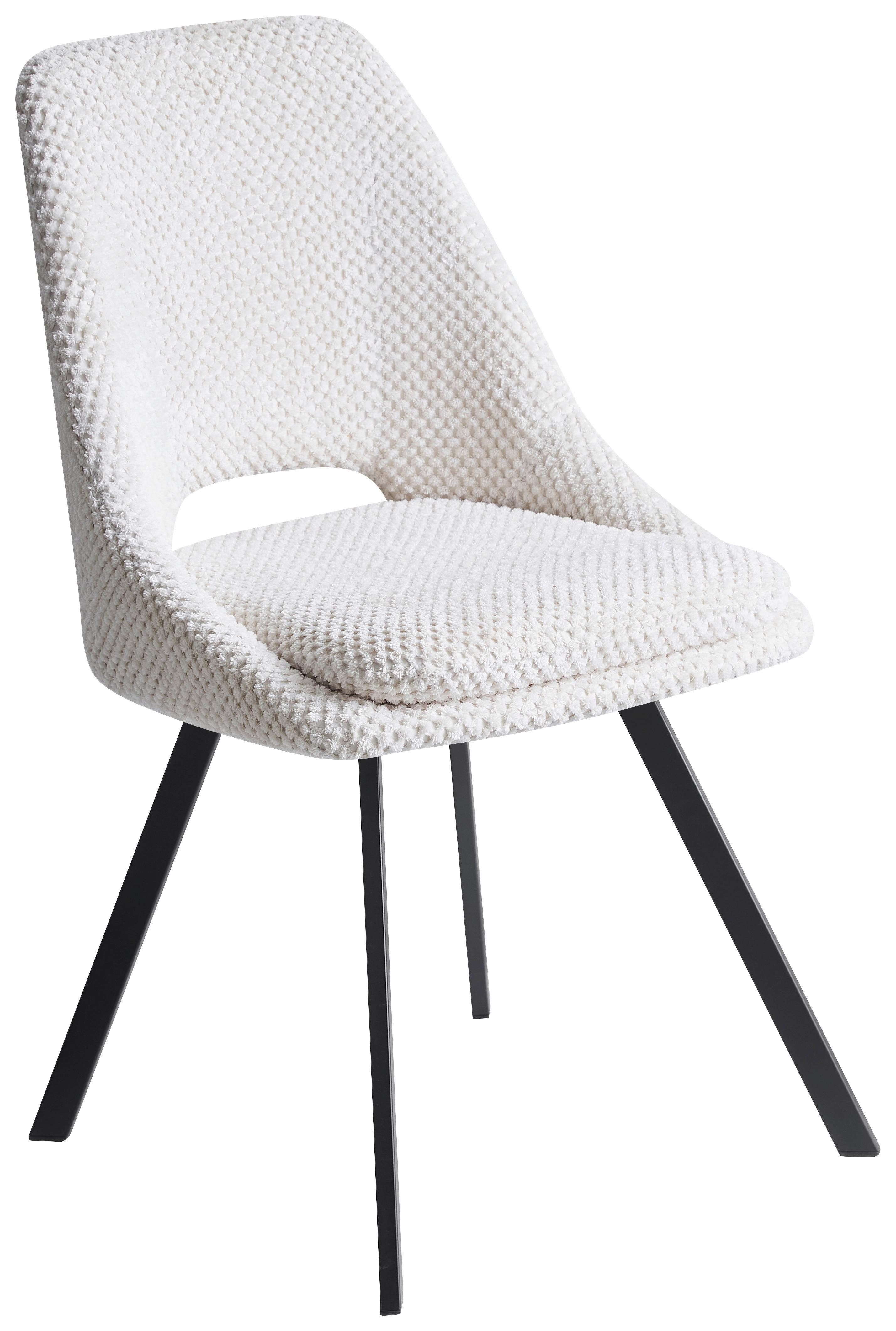 KRZESŁO FLAVIO  -EXKLUSIV- - beżowy/czarny, Design, metal/tkanina (48/85/56cm) - Carryhome