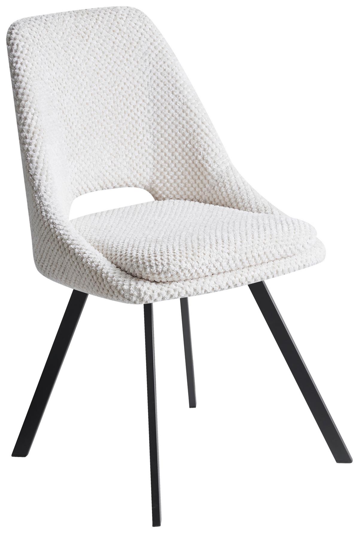 KRZESŁO FLAVIO  -EXKLUSIV- - beżowy/czarny, Design, metal/tkanina (48/85/56cm) - Carryhome