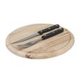 Steakbesteck Till in Silber/schwarz, 4-tlg. - Silberfarben/Schwarz, Kunststoff/Metall (20cm)