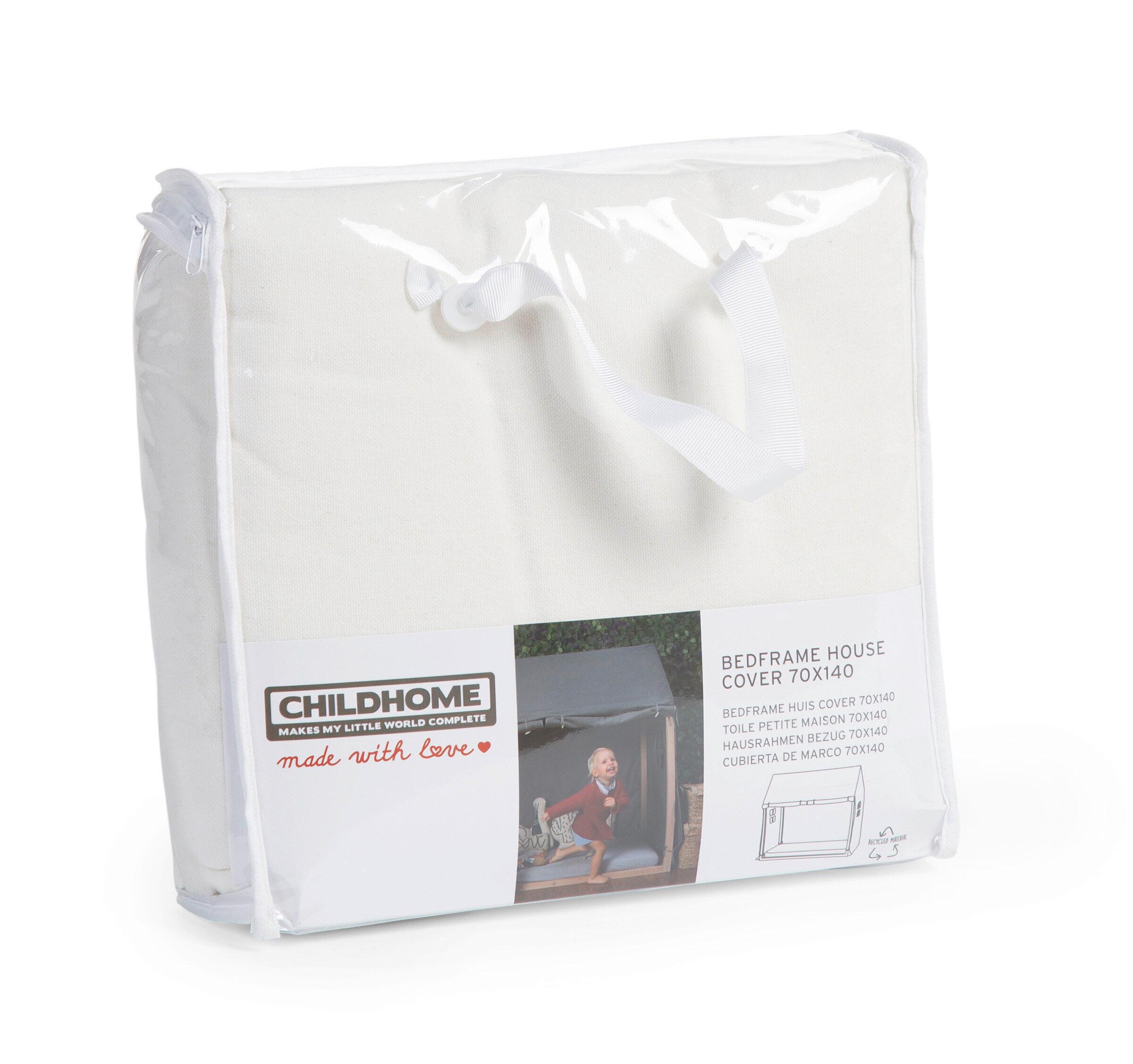 BALDACHIM HAUSRAHMEN BEZUG - biały, Basics, tkanina (90/200cm) - Childhome