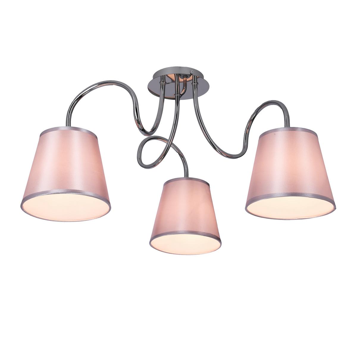 Stropna Svjetiljka Luk - boje kroma, Konvencionalno, metal/plastika (60/60/36cm)