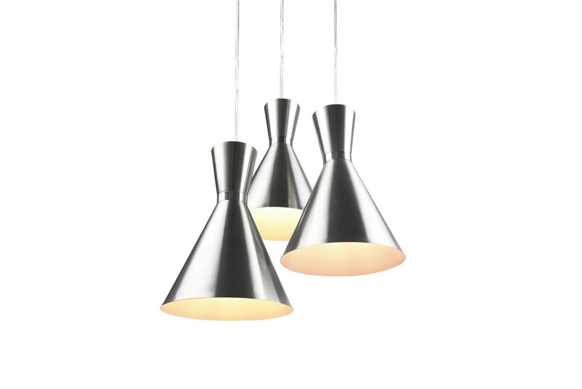 Pendelleuchte Enzo Chromfarben max. 28 Watt - Chromfarben/Nickelfarben, Basics, Metall (41/150cm)