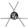 LED-TAKLAMPA KRISTINA - kromfärg/silver, Modern, metall/plast (56/56/11cm) - Mömax