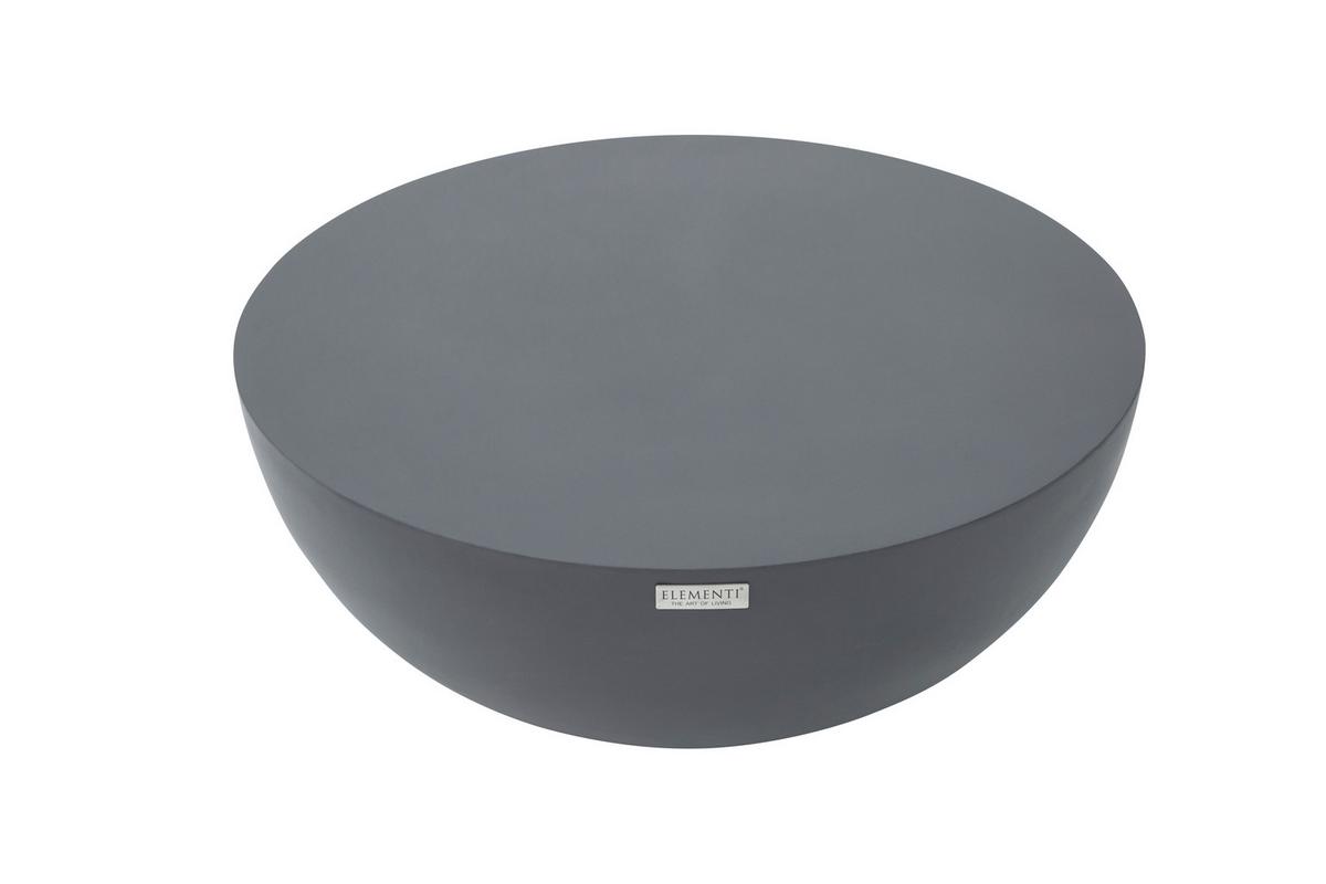 Loungetisch Chronos Schwarz - Schwarz, KONVENTIONELL, Stein (87/87/35cm) - Gardenson