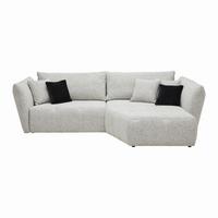 Wohnlandschaft Bonny Beige - Beige/Schwarz, MODERN, Textil (300/193cm) - Premium Living