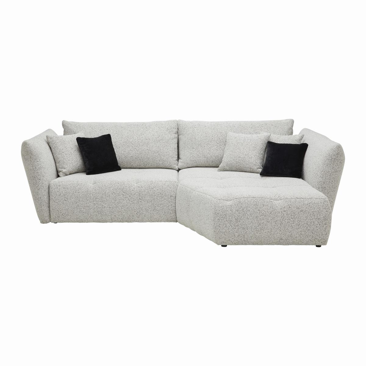 Wohnlandschaft Bonny Beige - Beige/Schwarz, MODERN, Textil (300/193cm) - Premium Living