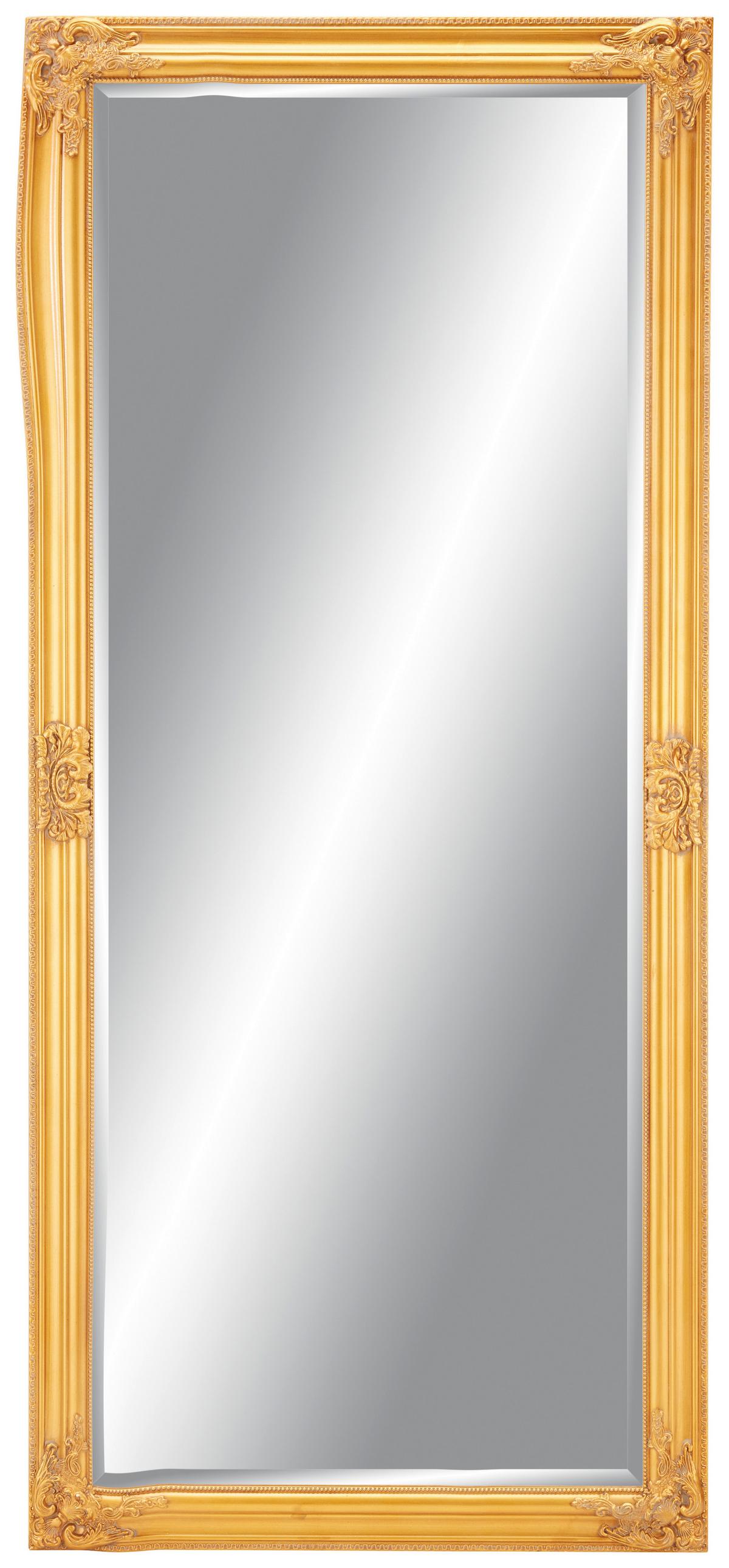 miroir mural in Goldfarben ca. 72x162x3cm - doré/couleur argentée, Romantik / Landhaus, verre/bois (72/162/3cm) - Mömax