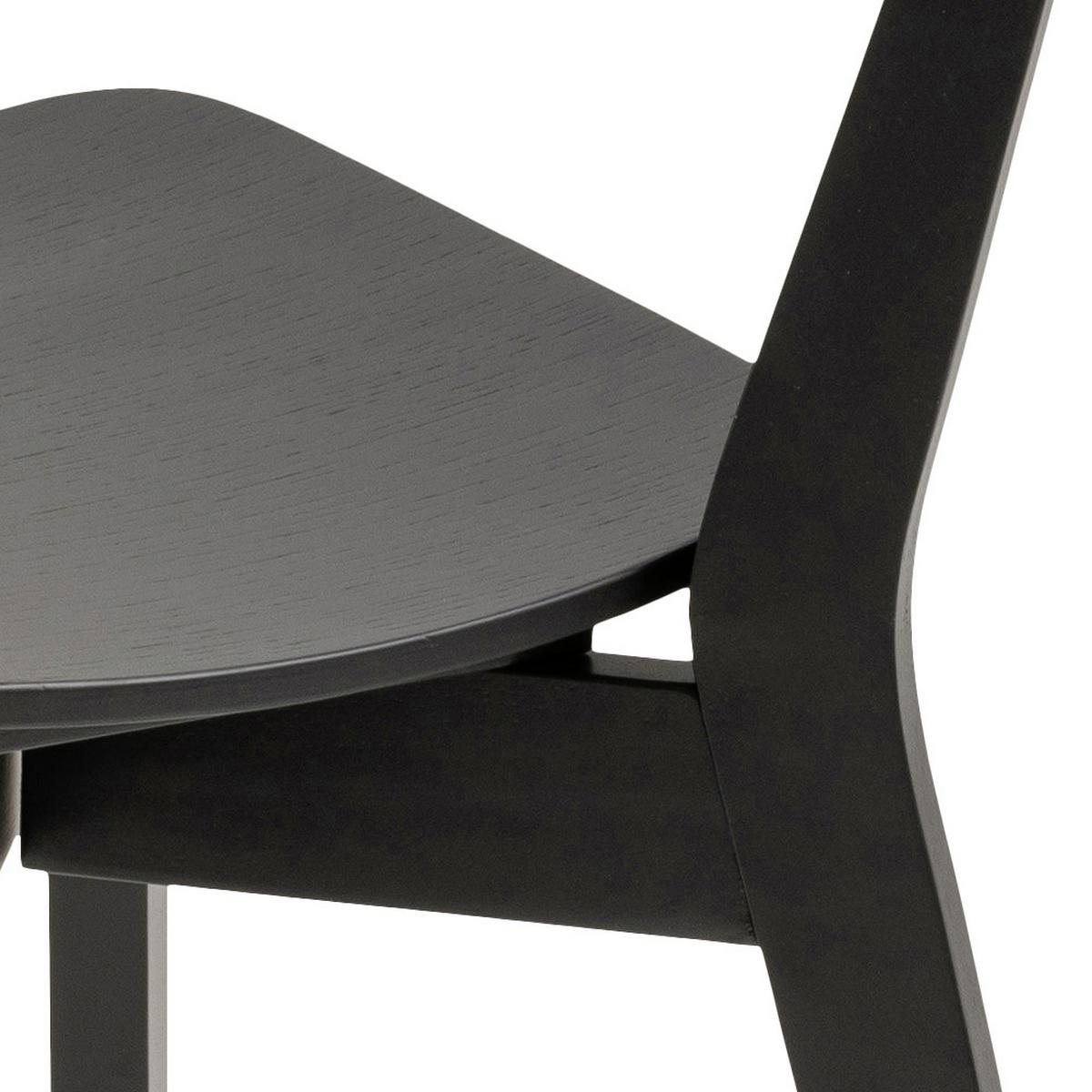 Stuhl Rocky in Schwarz - Schwarz, LIFESTYLE, Holz (45/78/55cm) - Mömax