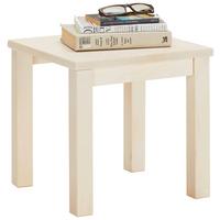 Nachttisch In Weiss Aus Massiv Holz - Kieferfarben, Konventionell, Holz (35/35/35cm) - Based