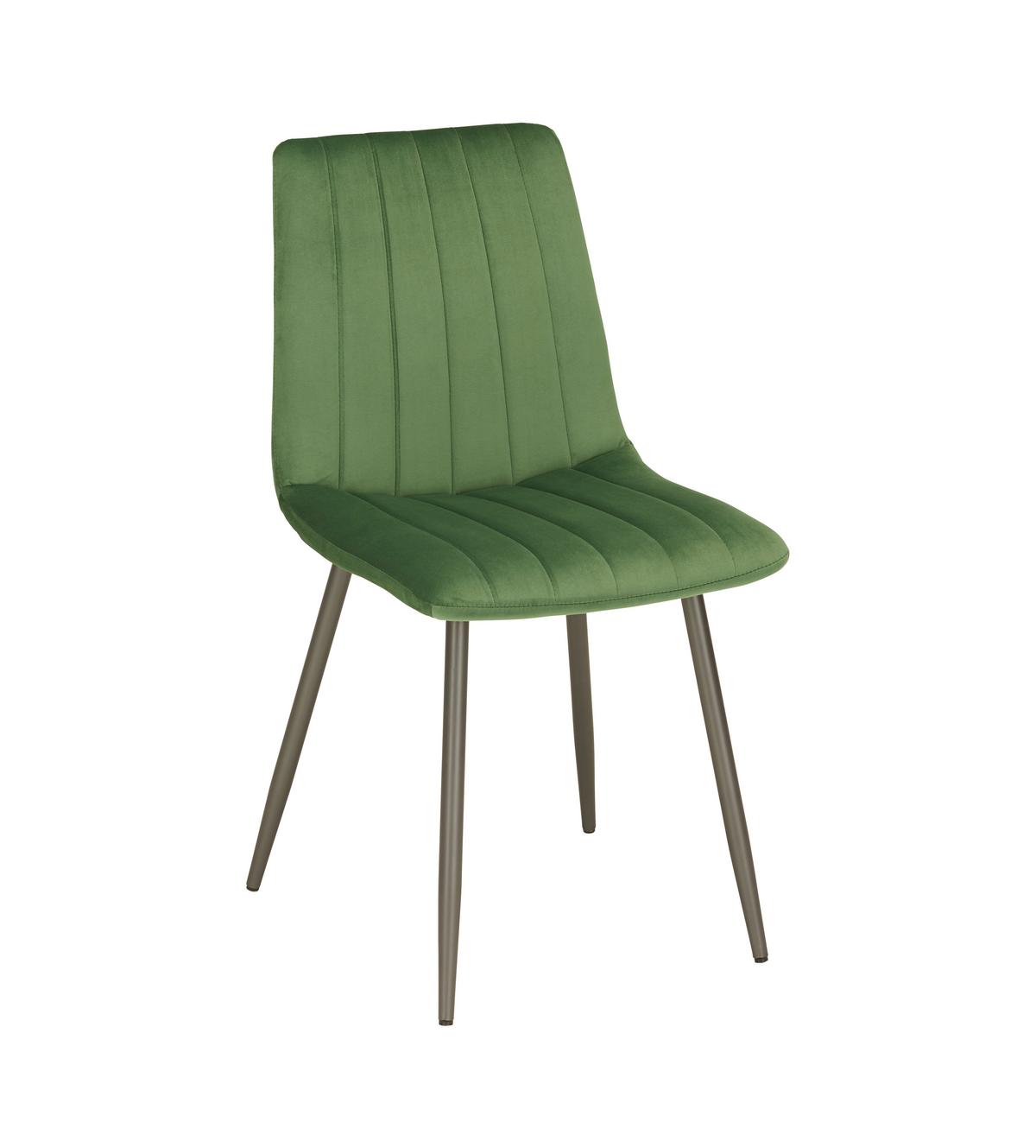 Stol Lisa, Zelena - zelena/antracit, Trendi, kovina/tekstil (45/88/56cm) - Mömax