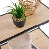 HYLLA JORIS -EXKLUSIV- - svart/naturfärgad, Modern, metall/trämaterial (60/170/42cm) - Mömax