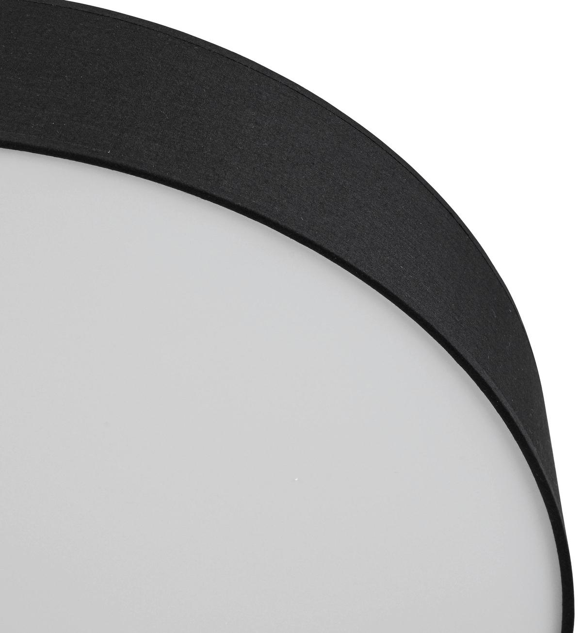 LAMPA SUFITOWA LED CHRISTINA - czarny/biały, Trend, tworzywo sztuczne/metal (60/11cm) - Novel