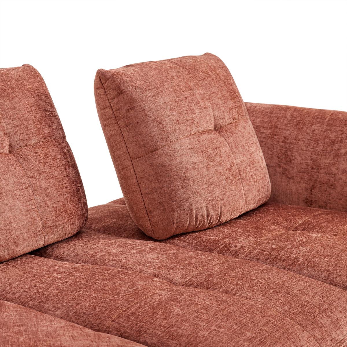 Wohnlandschaft Trendy Kupferfarben - Kupferfarben, MODERN, Holzwerkstoff/Textil (336-320/93/169-185cm) - Premium Living
