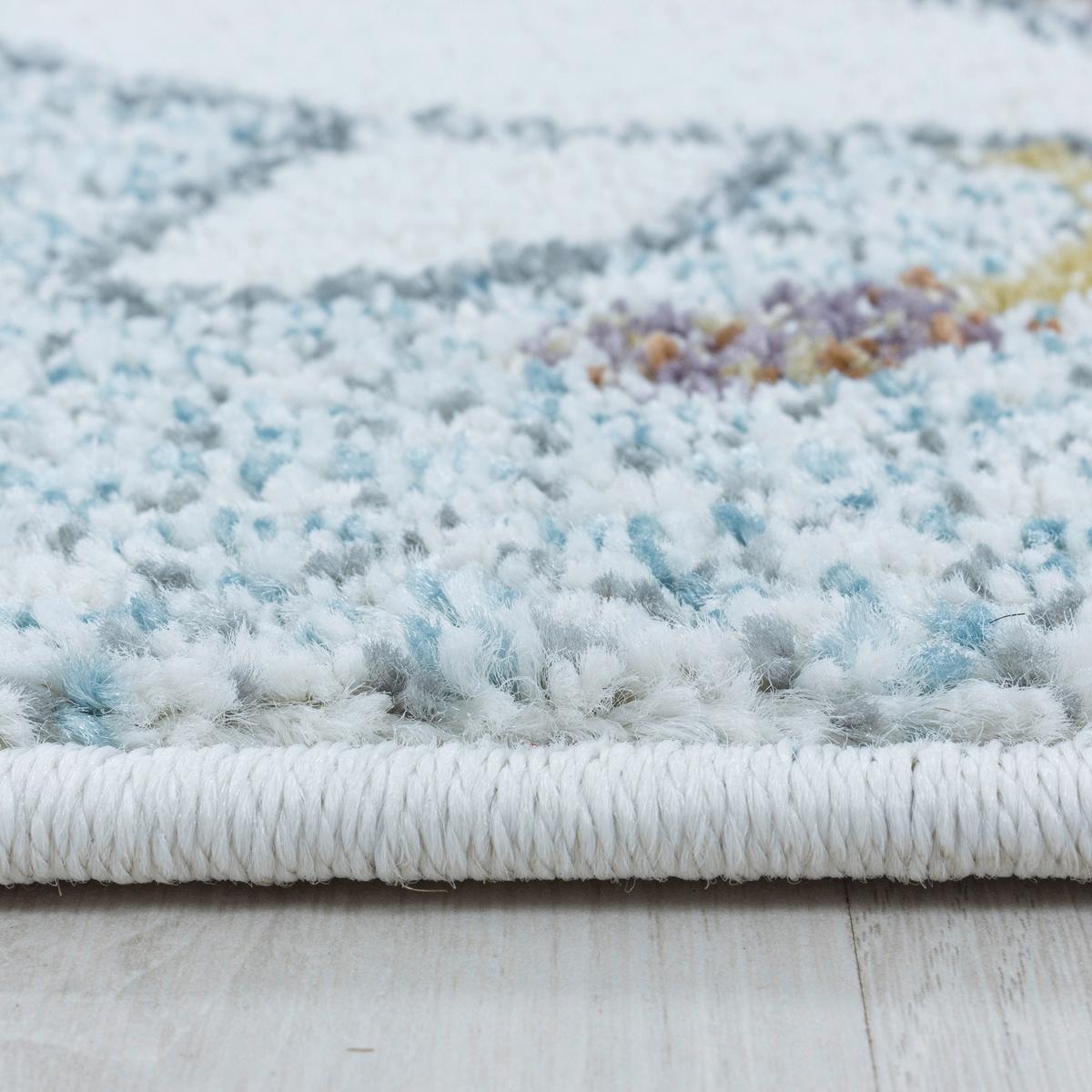 Kinderteppich Lucky Blau ca. 80x150cm - Blau, Trend, Textil (80/150cm)