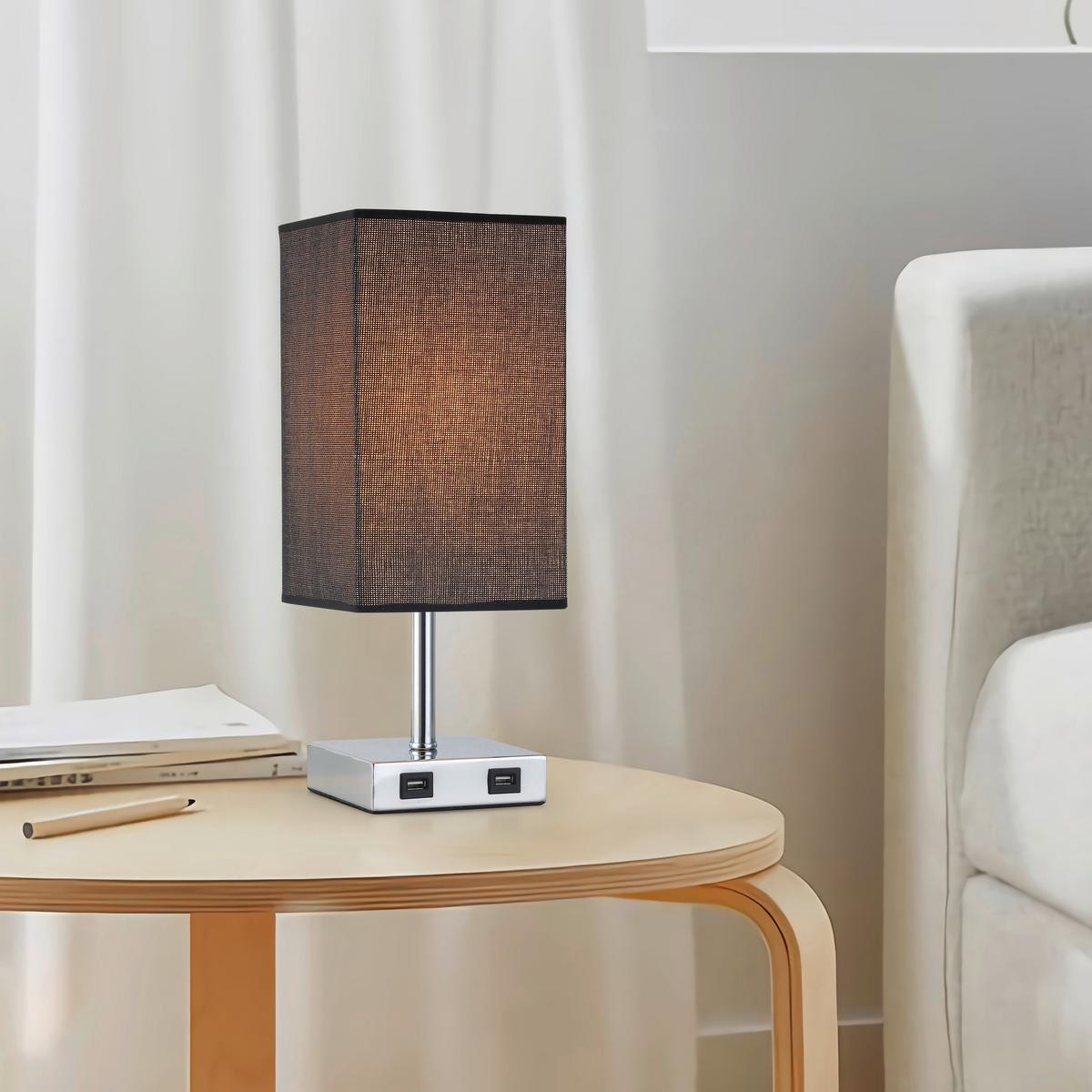 Veioză Sabato - culoare crom, Modern, metal (14,5/14,5/38,5cm) - Modern Living