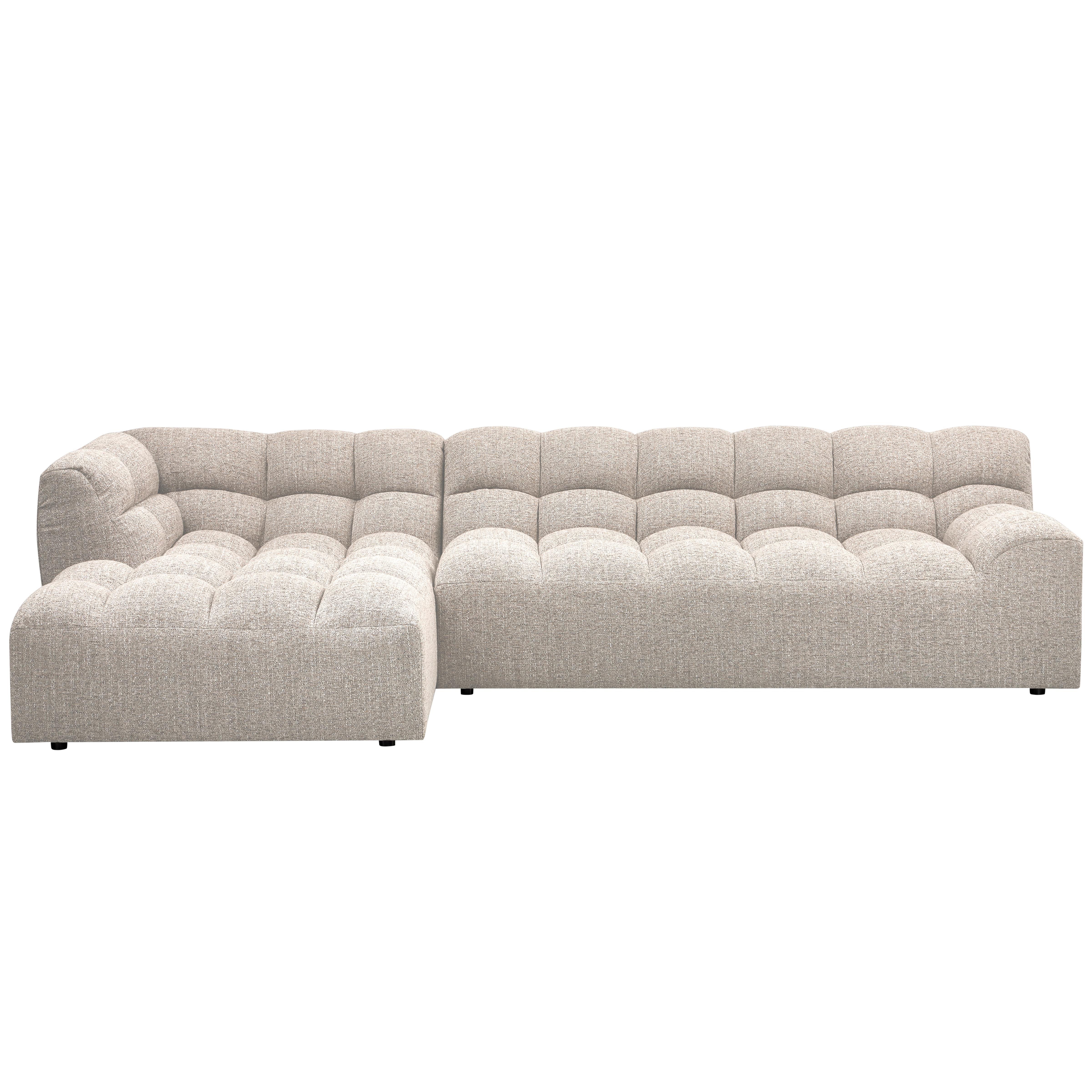 Ecksofa Allure Naturfarben S: 165x324cm - Schwarz/Naturfarben, Design, Kunststoff/Textil (165/324cm) - Livetastic